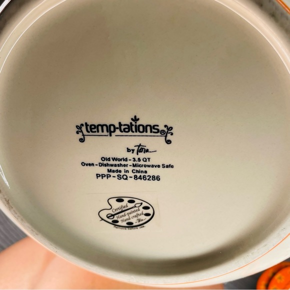 Temp-tations old world floral nesting measuring bowls with spout 5 set - Picture 9 of 10